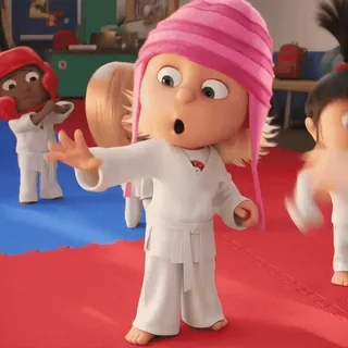 ✨️ Cartoon, Kampfsport, Karate, Minions, Ich Einfach Unverbesserlich, Mädchen telegram sticker