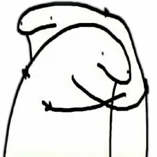 🙄 cute, hug, wholesome, characters, stick figures telegram sticker