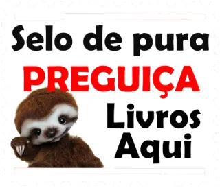 🏆 Selo de pura PREGUIÇA Livros Aqui bradipo, pigro, adesivo, libri, portoghese telegram sticker
