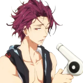 Matsuoka Rin by Roka whatsapp stickers