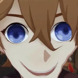 🙂 Tartaglia Genshin Impact videojuego, anime, meme, personaje, divertido, tartaglia, genshin impact telegram sticker