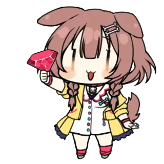 🦴 Inugami Korone Hololive Anime, Vtuber, Cane, Carino, Chibi, Korone whatsapp sticker