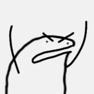 🙄 angry, meme, stick figure, cartoon telegram sticker