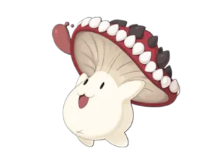 🍄 mushroom, cartoon, cute, fungus, kawaii telegram sticker