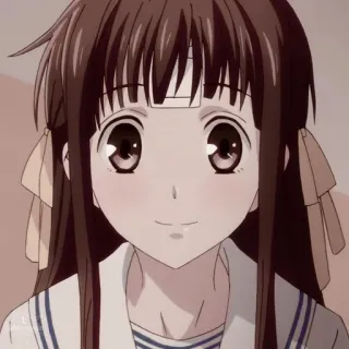 🦋 Tohru Honda Fruits Basket Аниме, Персонаж, Милый, Тору Хонда, Fruits Basket telegram sticker
