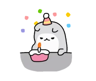 🥳 mochi cat telegram sticker