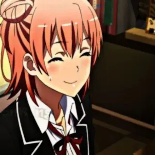 🖇 Anime, Meisje, Glimlach, Cartoon, Personage telegram sticker