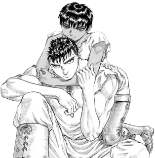 👩‍❤️‍👨 Guts Berserk Manga, Anime, Fantasy, Berserk, Guts, Griffith telegram sticker