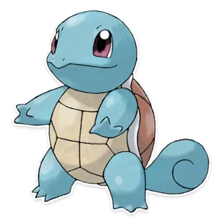 😐 Squirtle Pokemon 宝可梦, 杰尼龟, 动物, 乌龟, 蓝色 whatsapp sticker