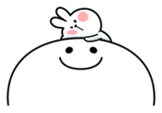 😍 coelho, fofo, animal, desenho animado, mascote, coelhinho telegram sticker
