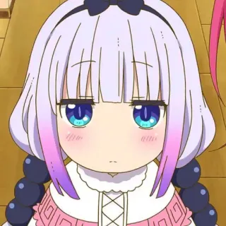 💜 Kanna Kamui Miss Kobayashi's Dragon Maid Anime, Kanna, Drago, Carino, Kawaii, Miss Kobayashi's Dragon Maid telegram sticker