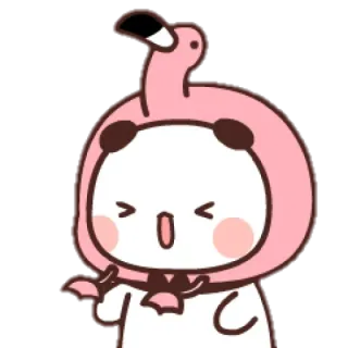 🧸 niedlich, tier, flamingo, comic, aufkleber, figur whatsapp sticker