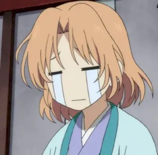 🎐 anime, sad, crying, upset, character telegram sticker