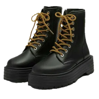 👞 부츠, 플랫폼 부츠, 검은 부츠, 신발, 패션, 신발, 끈 부츠 telegram sticker