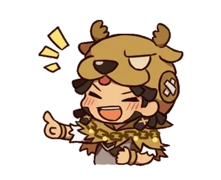 😂 anime, chibi, cartoon, character, happy, cute telegram sticker