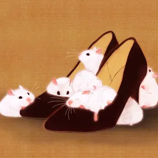 🐹 hamsters, shoes, cute, animals, rodents telegram sticker