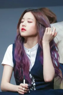 💅 femme, portrait, cheveux, beauté, coréen, asiatique telegram sticker