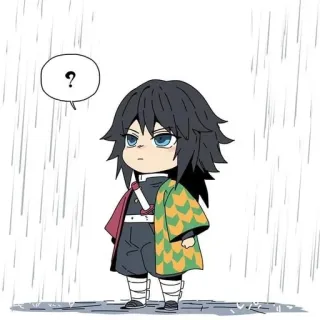 🌟 Giyu Tomioka Demon Slayer Anime, Manga, Giyu Tomioka, Demon Slayer, Chibi, Cuqui telegram sticker