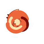 👎 Cartoon, Fuchs, Daumen runter, Dislike, Negativ, Emoji telegram sticker