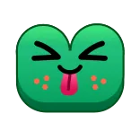 😝 Emoji, Twarz, Głupi, Język, Kreskówka telegram sticker