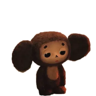 Cheburashka and Crocodile Gena telegram stickers