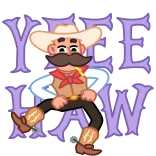 Cowboy telegram stickers