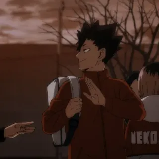 🌟 NEKOMA anime, haikyuu, school, uniform telegram sticker