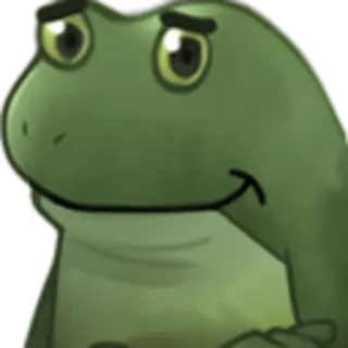 👨‍🎨 frog, animal, toad, amphibian, meme telegram sticker