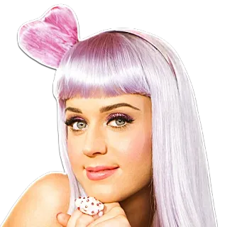🤗 Katy Perry chanteuse, portrait, femme, célébrité, pop star, Katy Perry whatsapp sticker