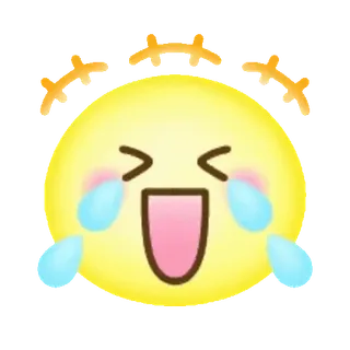🤗 emoji, laughing, joy, tears, face, expression whatsapp sticker