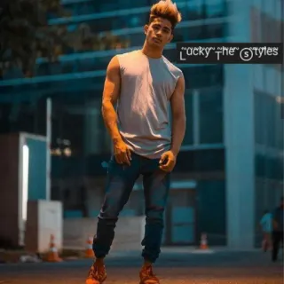 🧍 Lucky The Styles hombre, moda, streetwear, estilo, modelo, urbano whatsapp sticker