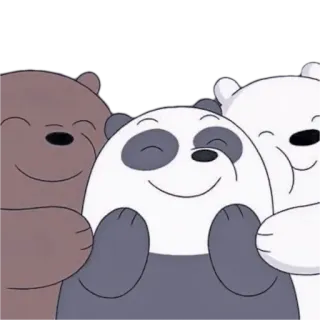 🥰 ours, dessin animé, animation, mignon, animaux, On est les ours telegram sticker