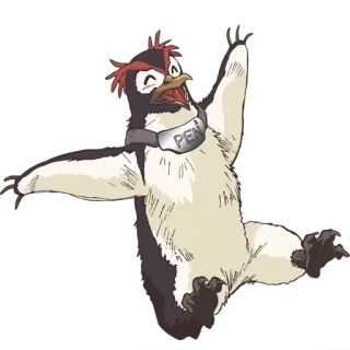 😀 PEN penguin, anime, cartoon, funny, animal telegram sticker