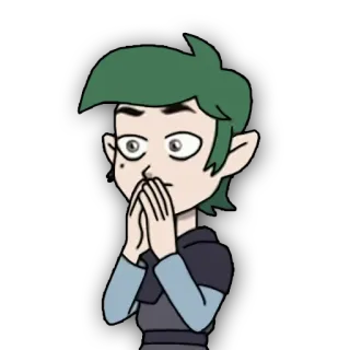 😨 Edric Blight The Owl House 만화, 캐릭터, 애니메이션, 엘프, 역병 telegram sticker