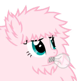 💡 Kucyk, Żarówka, Smutny, Słodki telegram sticker