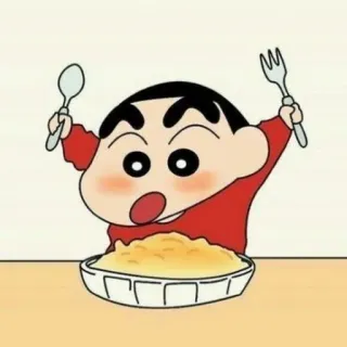 🌱 Shin-chan Cartone animato, Anime, Cibo, Mangiare, Shin Chan whatsapp sticker