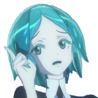 ☝️ Phosphophyllite Houseki no Kuni 애니메이션, 캐릭터, 만화, 포스포필라이트, 호석의 나라 whatsapp sticker