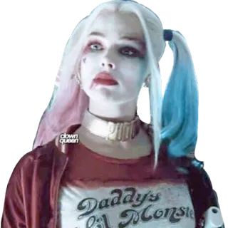😐 Harley Quinn Suicide Squad Daddy's lil Monster Harley Quinn, DC Comics, Suicide Squad, character, comic book, villain, antihero telegram sticker
