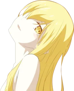 😌 Shinobu Oshino Monogatari Anime, Garota, Vampira, Loira, Shinobu Oshino, Monogatari, Personagem, Fanart whatsapp sticker