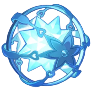 ✨ cristal, azul, flor, adorno, decorativo, geométrico telegram sticker