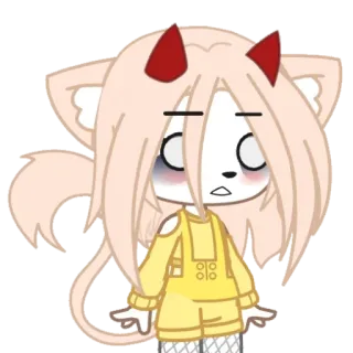 😳 Gacha, Anime, Bonito, Desenho animado telegram sticker