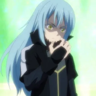 👿 Rimuru Tempest That Time I Got Reincarnated as a Slime Аниме, Римуру, Слизь, Исекай, Фэнтези telegram sticker