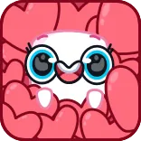😍 cartoon, heart, love, cute, character, sticker telegram sticker