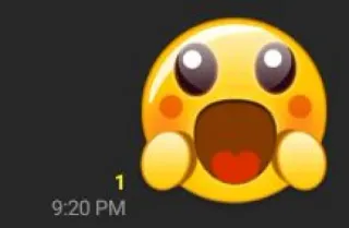 😮‍💨 1
9:20 PM Emoji, choqué, effrayé, étonné, jaune, visage whatsapp sticker