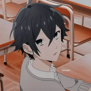 🖤 动漫, 男孩, 角色, 学校, 青少年 telegram sticker