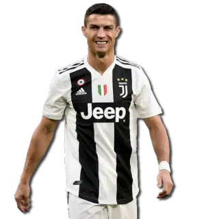 😕 Cristiano Ronaldo voetbal, voetbal, atleet, speler, Cristiano Ronaldo, Juventus telegram sticker
