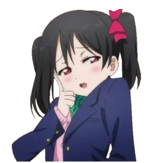😏 Nico Yazawa Love Live! Anime, Mädchen, Süß, Idol, Schule, Charakter, Cartoon telegram sticker