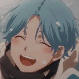 🥯 Anime, Desenho animado, Personagem, Retrato, Sorriso, Feliz telegram sticker