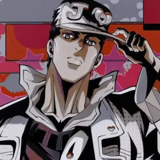 🧬 Jotaro Kujo JoJo's Bizarre Adventure Anime, Manga, Jotaro Kujo, JoJo's Bizarre Adventure, Personaje, Fanart whatsapp sticker
