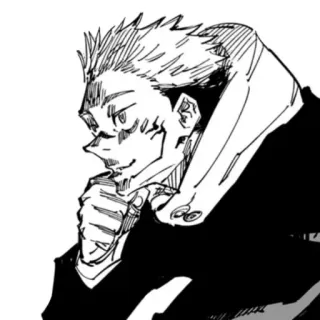🤔 Yuji Itadori Jujutsu Kaisen Anime, Manga, Jujutsu Kaisen, Yuji Itadori, Postać, Bluza z kapturem telegram sticker